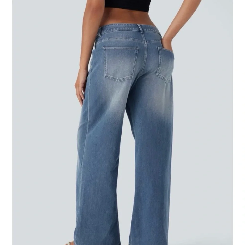 HALARA Flex asymmetrical low rise baggy jeans - Picture 3 of 14